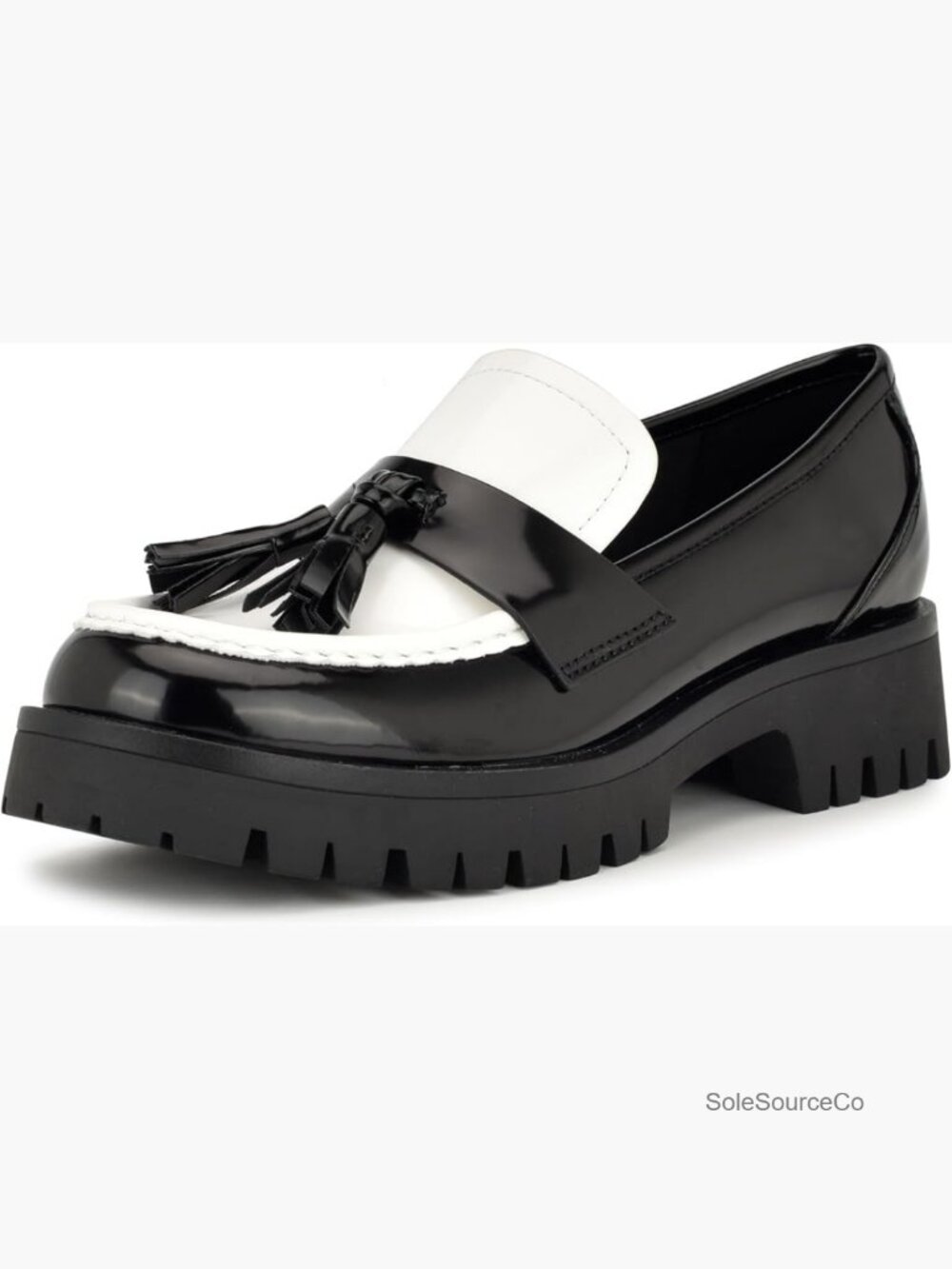 Classic Loafer with Lug Sole and Tassel Detail